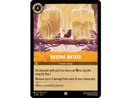 1ST 027/204 HAKUNA MATATA - The First Chapter