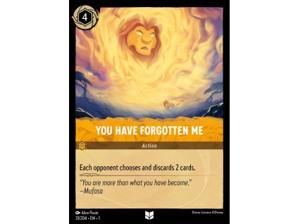 1ST 031/204 YOU HAVE FORGOTTEN ME - The First Chapter