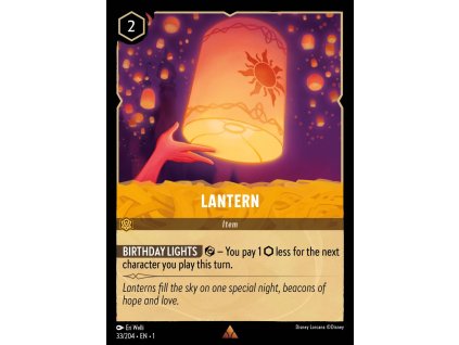 1ST 033/204 LANTERN - The First Chapter