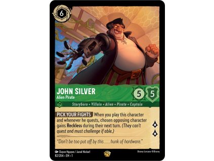 1ST 082/204 JOHN SILVER - Alien Pirate - The First Chapter