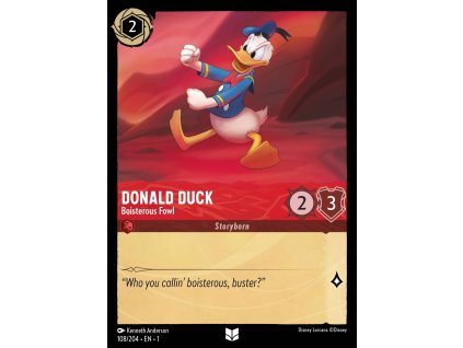 1ST 108/204 DONALD DUCK - Boisterous Fowl - The First Chapter