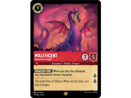 1ST 113/204 MALEFICENT - Monstrous Dragon - The First Chapter