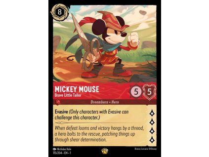 1ST 115/204 MICKEY MOUSE - Brave Little Tailor - The First Chapter