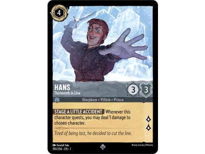 1ST 180/204 HANS - Thirteenth In Line - The First Chapter