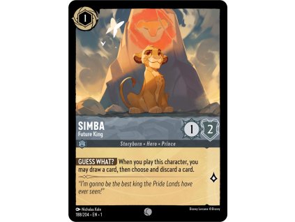 1ST 188/204 SIMBA - Future King - The First Chapter