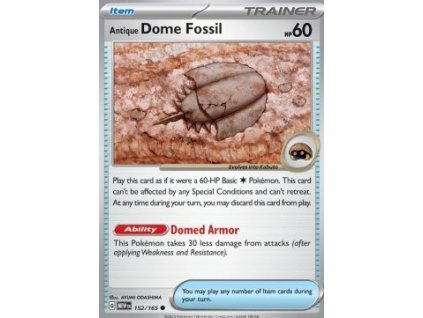 MEW 152/165 Antique Dome Fossil - 151