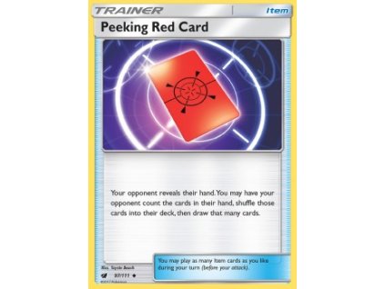 CIN 097/111 Peeking Red Card - Crimson Invasion