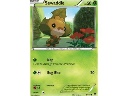 PHF 005/119 Sewaddle - Phantom Forces (Stav Excellent, Verze NORMAL)