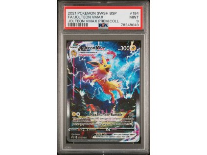 SWSH184 Jolteon VMAX - Black Star Promos - PSA 9