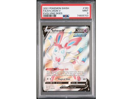 EVS 183/203 Sylveon V - Evolving Skies - PSA 9