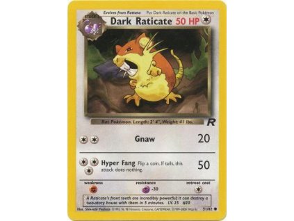 TR 51/82 Dark Raticate - Team Rocket