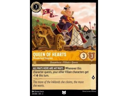 INK 020/204 Queen of Hearts - Wonderland Empress - Into The Inklands