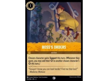 INK 025/204 Boss's Orders - Into The Inklands