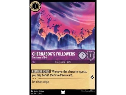 INK 036/204 Chernabog's Followers - Creatures of Evil - Into The Inklands