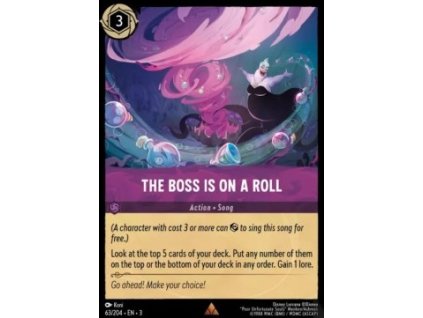 INK 063/204 The Boss Is On A Roll - Into The Inklands