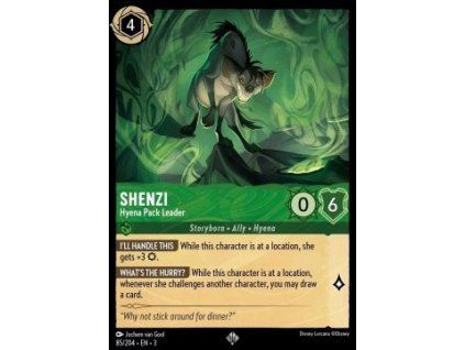 INK 085/204 Shenzi - Hyena Pack Leader - Into The Inklands