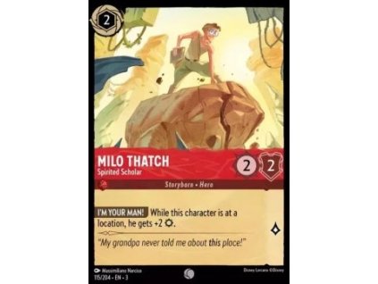 INK 115/204 Milo Thatch - Spirited Scholar - Into The Inklands