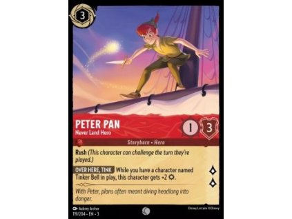 INK 119/204 Peter Pan - Never Land Hero - Into The Inklands