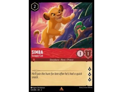 INK 123/204 Simba - Scrappy Cub - Into The Inklands