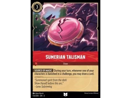 INK 133/204 Sumerian Talisman - Into The Inklands