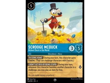INK 154/204 Scrooge McDuck - Richest Duck in the World (V.1) - Into The Inklands