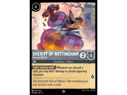 INK 191/204 Sheriff of Nottingham - Corrupt Official - Into The Inklands