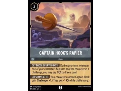 INK 199/204 Captain Hook's Rapier - Into The Inklands
