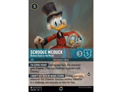 INK 218/204 Scrooge McDuck - Richest Duck in the World (V.2) - Into The Inklands