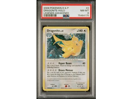 LA 002/146 Dragonite Lv.61 - Legends Awakened - PSA 8