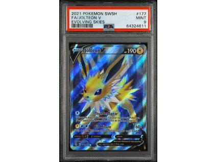 EVS 177/203 Jolteon V - Evolving Skies - PSA 9