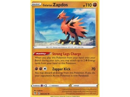 EVS 082/203 Galarian Zapdos - Evolving Skies