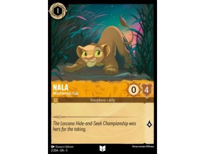 SSK 002/204 Nala - Mischievous Cub - Shimmering Skies