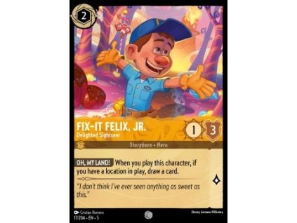 SSK 017/204 Fix‐It Felix, Jr. - Delighted Sightseer - Shimmering Skies