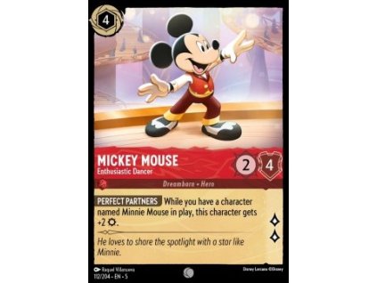 SSK 112/204 Mickey Mouse - Enthusiastic Dancer - Shimmering Skies