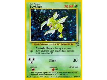 BS2 017/130 Scyther HOLO - Base set 2