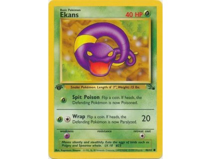 FO 46/62 Ekans 1ST EDITION - Fossil
