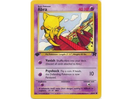 TR 49/82 Abra 1ST EDITION - Team Rocket