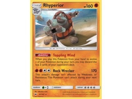 BUS 067/147 Rhyperior - Burning Shadows