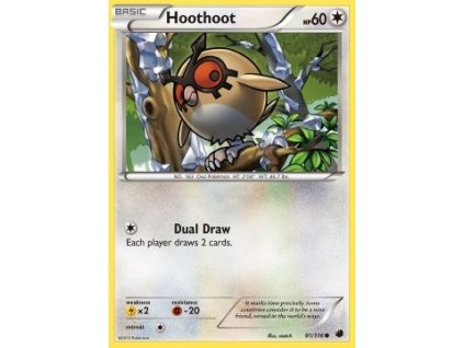 PLF 091/116 Hoothoot - Plasma Freeze