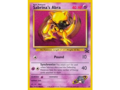 WP19 Sabrina's Abra - Wizards Black Star Promo