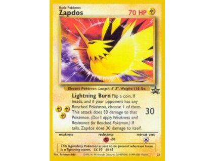 WP23 Zapdos - Wizards Black Star Promo