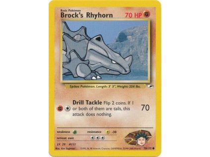 GH 070/132 Brock´s Rhyhorn - Gym Heroes
