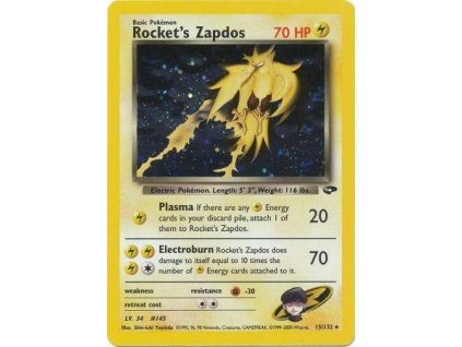 GC 015/132 Rocket's Zapdos - Gym Challenge