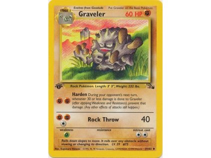 FO 37/62 Graveler 1ST EDITION - Fossil