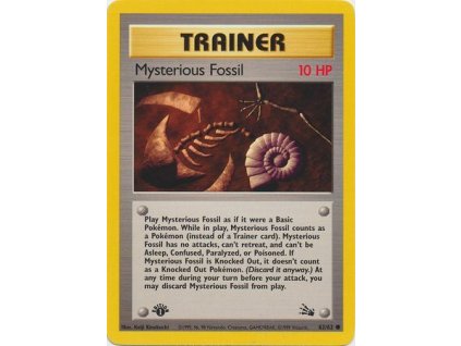 FO 62/62 Mysterious Fossil 1ST EDITION - Fossil