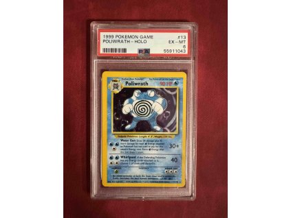 BS 013/102 Poliwrath - Base set - PSA 6