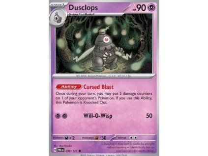 PRE 036/131 Dusclops - Prismatic Evolutions