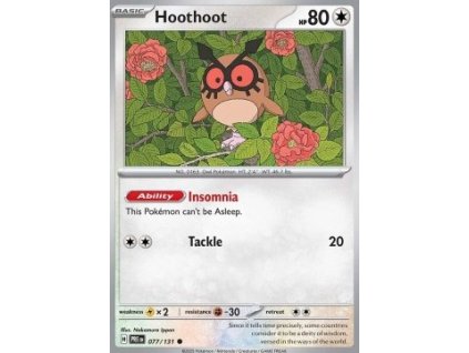 PRE 077/131 Hoothoot - Prismatic Evolutions