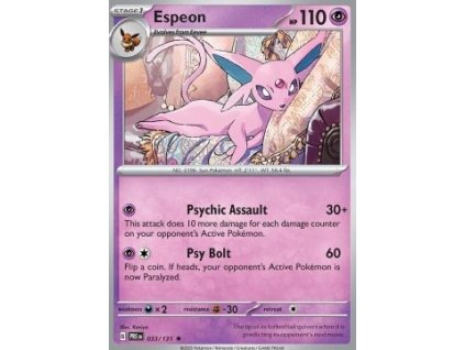 PRE 033/131 Espeon - Prismatic Evolutions