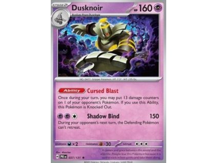 PRE 037/131 Dusknoir - Prismatic Evolutions